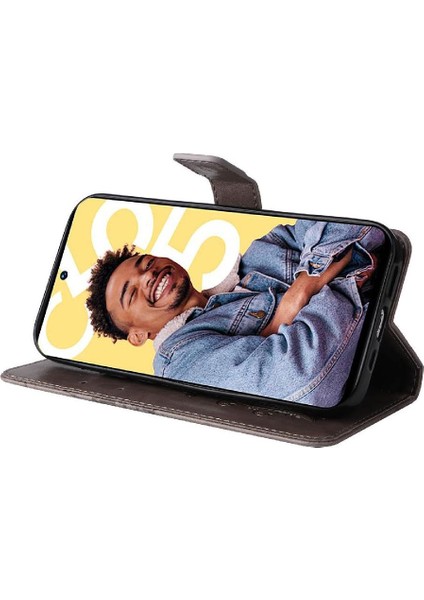 Kart Yuvası Standı Manyetik ile Realme C55 4g Flip Kickstand Için Flip Case (Yurt Dışından) modelleri