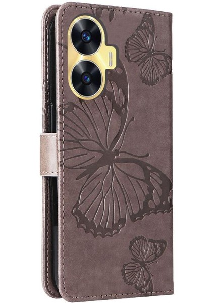 Kart Yuvası Standı Manyetik ile Realme C55 4g Flip Kickstand Için Flip Case (Yurt Dışından) fırsatları