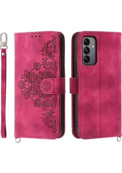 Samsung Galaxy A05S Çoklu Kredi Kartı Yuvaları Kabartmalı Flip Case (Yurt Dışından) indirimleri
