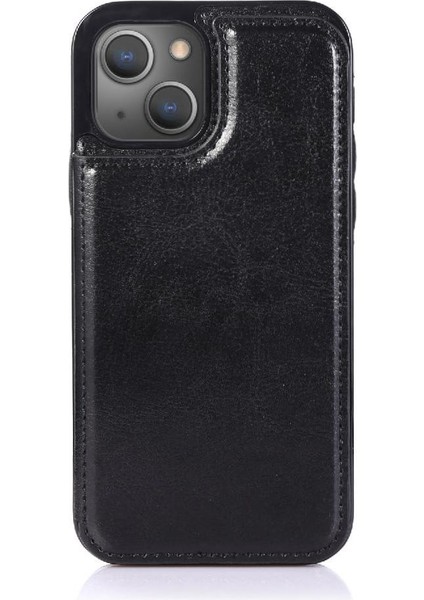 Kart Tutucu Kickstand Kart Yuvaları ile IPhone 14 Artı Cüzdan Durumda Pu (Yurt Dışından)