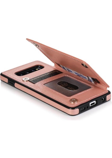 Samsung Galaxy S10 Için Kart Tutucu Kılıf ile Cüzdan Pu Deri Çift Flip (Yurt Dışından) fiyatları