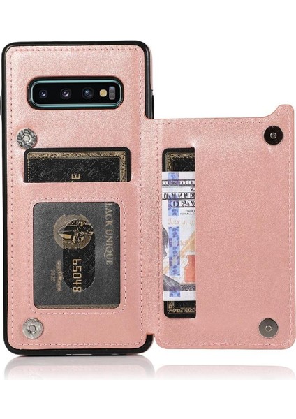 Samsung Galaxy S10 Için Kart Tutucu Kılıf ile Cüzdan Pu Deri Çift Flip (Yurt Dışından) fırsatları