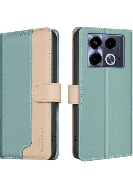 Infinix Not 40 4g Kart Yuvaları Tutucu Için Flip Case Rfıd Engelleme Tpu Iç (Yurt Dışından)