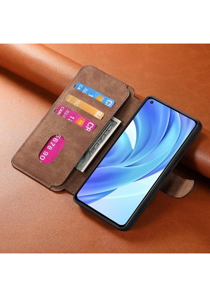 Xiaomi 11 Lite Için Flip Case Retro Cüzdan Kart Standı Mıknatıs Koruyucu (Yurt Dışından) fırsatları