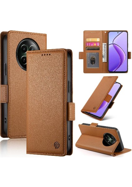 Realme 12 5g Günlük Kullanım Için Flip Case Iş Cüzdan Kart Yuvaları Flip (Yurt Dışından)
