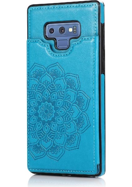 Samsung Galaxy Not 9 Flip Darbeye Pu Için Kart Tutucu Kılıf ile Cüzdan (Yurt Dışından)