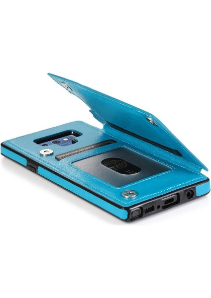 Samsung Galaxy Not 9 Flip Darbeye Pu Için Kart Tutucu Kılıf ile Cüzdan (Yurt Dışından)