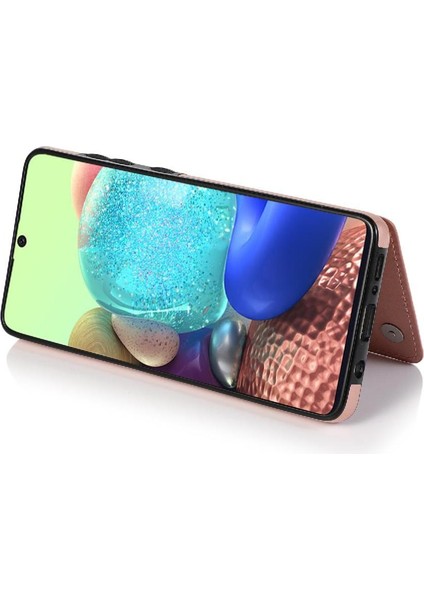 Samsung Galaxy A71 5g Flip Darbeye Pu Için Kart Tutucu Kılıf ile Cüzdan (Yurt Dışından)