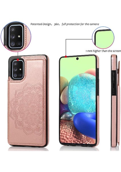 Samsung Galaxy A71 5g Flip Darbeye Pu Için Kart Tutucu Kılıf ile Cüzdan (Yurt Dışından)