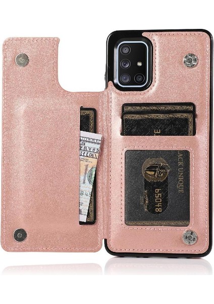 Samsung Galaxy A71 5g Flip Darbeye Pu Için Kart Tutucu Kılıf ile Cüzdan (Yurt Dışından)