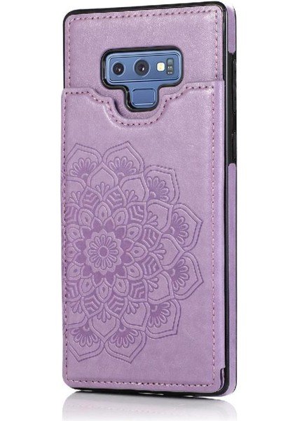 Samsung Galaxy Not 9 Flip Darbeye Pu Için Kart Tutucu Kılıf ile Cüzdan (Yurt Dışından)