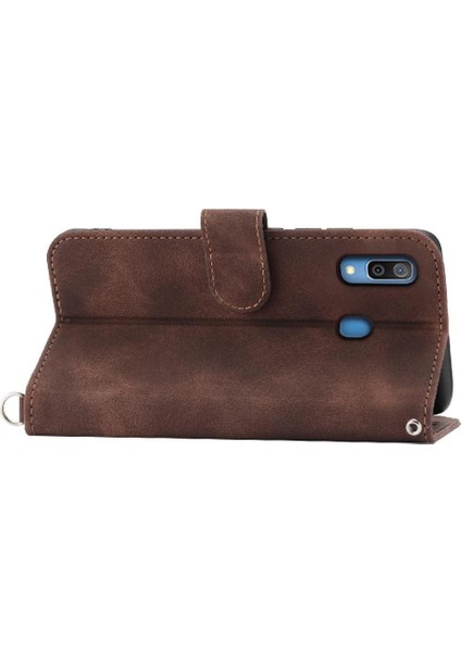Samsung Galaxy A30 Bileklik Kabartmalı Darbeye Dayanıklı Çoklu Için Flip Case (Yurt Dışından) modelleri