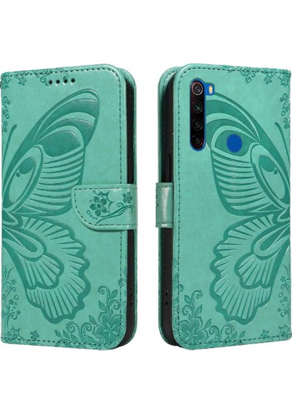 Xiaomi Redmi Not 8t Için Flip Case Kredi Kartı ile Ayrılabilir El Kayışı (Yurt Dışından)