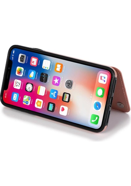 IPhone Xs Max Desen Çiçek Kabartmalı Pu Için Kart Tutucu Kılıf ile Cüzdan (Yurt Dışından)
