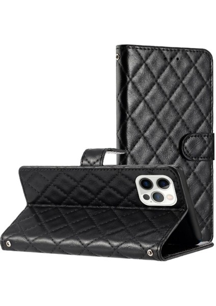 IPhone 13 Için Flip Case Pro Max Tpu Darbeye Pu Deri Cüzdan Kickstand (Yurt Dışından)