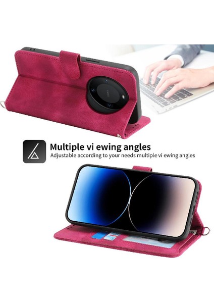 Huawei Mate 60 Pro Için Flip Case Kabartmalı Darbeye Çoklu Kredi Kartı (Yurt Dışından) indirimleri