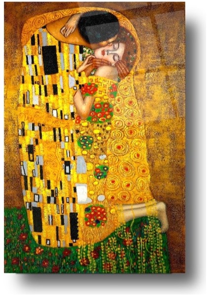 Gustave Klimt Cam Tablo | Hediyelik, Dekoratif, Ofis, Mutfak