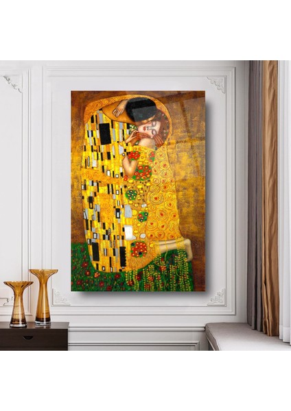 Gustave Klimt Cam Tablo | Hediyelik, Dekoratif, Ofis, Mutfak