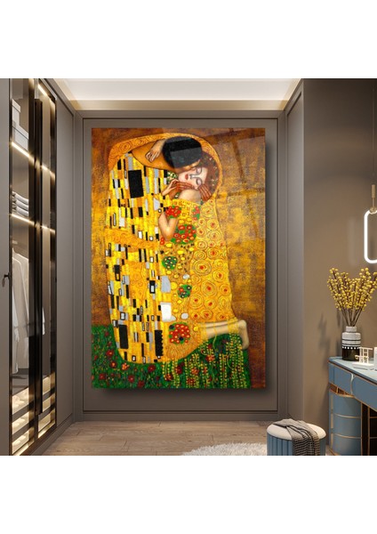 Gustave Klimt Cam Tablo | Hediyelik, Dekoratif, Ofis, Mutfak