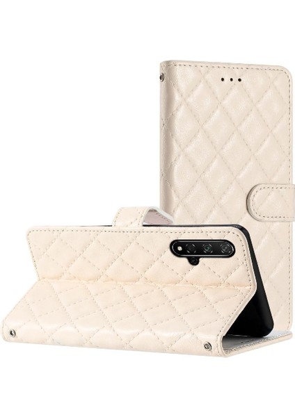 Huawei Nova 5t Için Flip Case Pu Deri Cüzdan Tpu Darbeye Manyetik (Yurt Dışından)