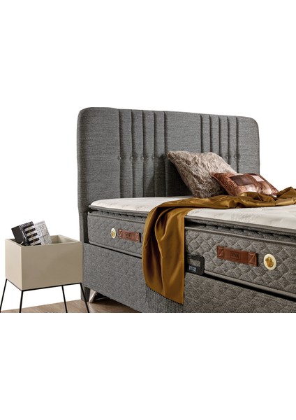 Gray Dreams Baza Çift Kişilik 140X190 cm (Yatak ve Başlık Fiyata Dahil Değildir)