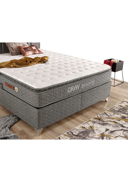Gray Dreams Baza Çift Kişilik 140X190 cm (Yatak ve Başlık Fiyata Dahil Değildir)