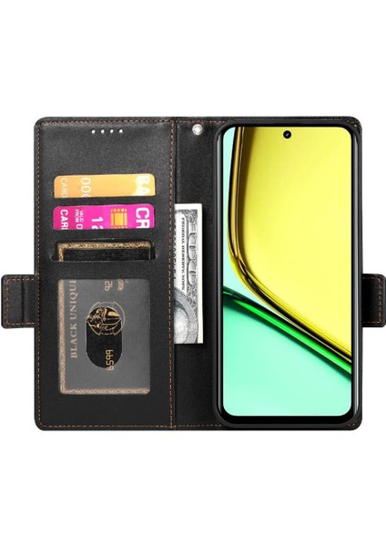 Realme C67 4g Cüzdan Günlük Kullanım Için Flip Case Kart Yuvaları Iş (Yurt Dışından) indirimleri