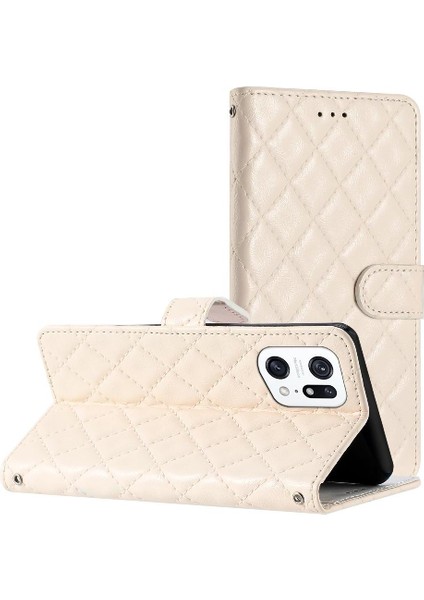 Oppo Bulmak Için Flip Case X5 Pro Manyetik Folio Pu Deri Cüzdan Kart Yuvaları (Yurt Dışından)