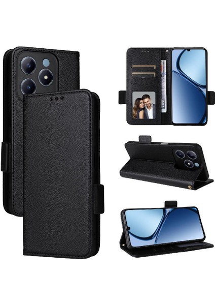 Realme C63 4g Için Flip Case Pu Deri Cüzdan Manyetik Yan Toka Kartı (Yurt Dışından) fiyatları