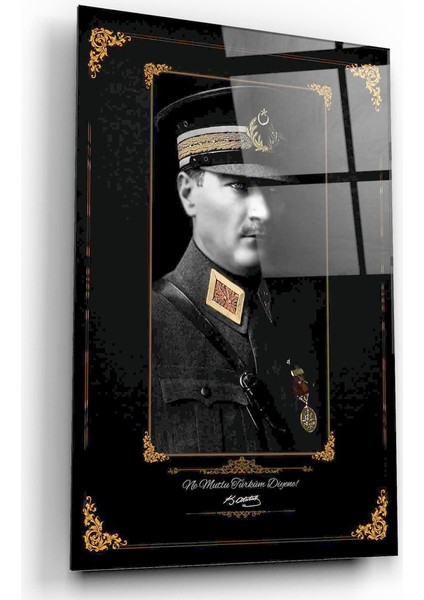 Atatürk Cam Tablo | Hediyelik, Dekoratif, Ofis, Mutfak