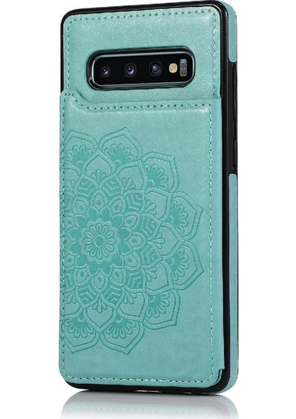 Samsung Galaxy S10 Için Kart Tutucu Kılıf ile Cüzdan Pu Deri Çift Flip (Yurt Dışından)