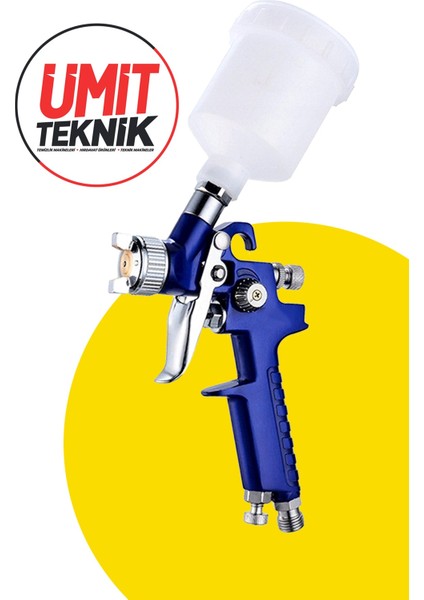 Premium H-2000 Üstten Depolu 125 mm Gölge Sis Boya Tabancası
