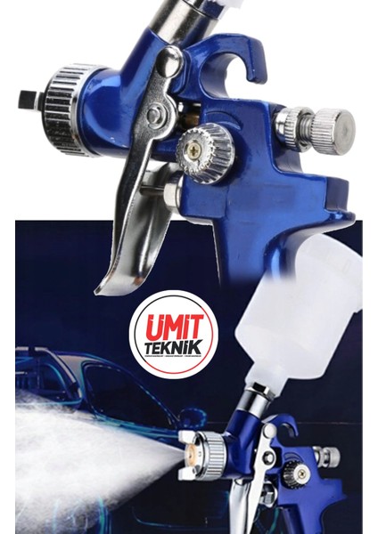 Premium H-2000 Üstten Depolu 125 mm Gölge Sis Boya Tabancası
