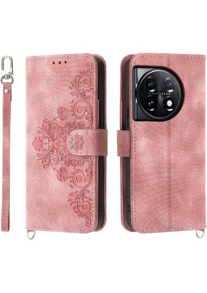 Oneplus 11 Için Flip Case Kabartmalı Çoklu Kredi Kartı Yuvaları Darbeye (Yurt Dışından)
