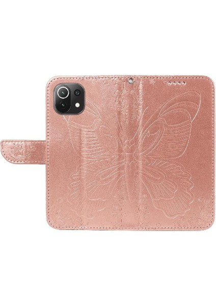 Kredi Kartı Yuvası ile Xiaomi 11 Lite Ayrılabilir El Kayışı Için Flip Case (Yurt Dışından) modelleri