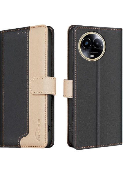 Realme 11X Darbeye Tpu Iç Kabuk Flip Folio Rfıd Kart Için Flip Case (Yurt Dışından)