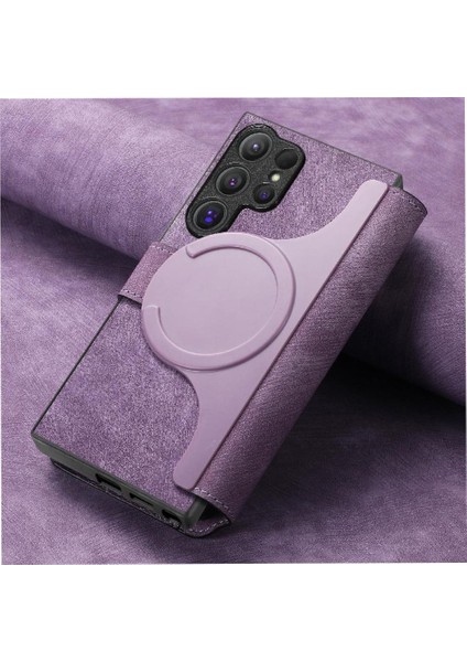 Samsung Galaxy S24 Ultra Cüzdan Mıknatıs Koruyucu Malzeme Için Flip Case (Yurt Dışından) fırsatları