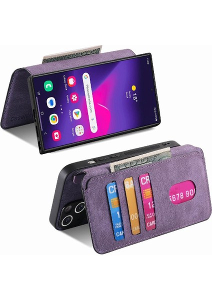 Samsung Galaxy S24 Ultra Cüzdan Mıknatıs Koruyucu Malzeme Için Flip Case (Yurt Dışından) indirimleri