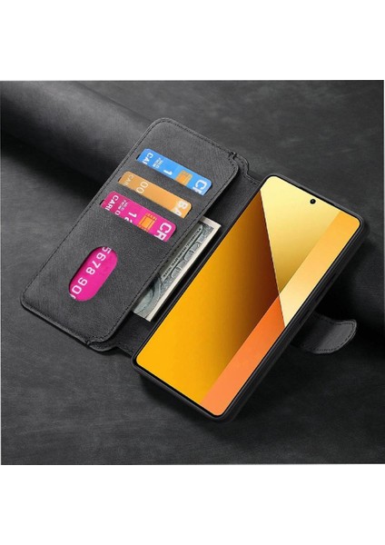 Xiaomi Redmi Not 13 Için Flip Case 5g Kart Standı Cüzdan Retro Mıknatıs (Yurt Dışından)