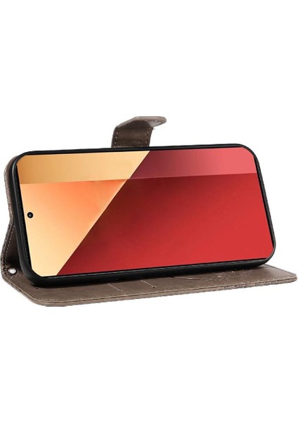 Xiaomi Redmi Not 13 Pro 4g Için Flip Case Kart ile Ayrılabilir El Kayışı (Yurt Dışından)