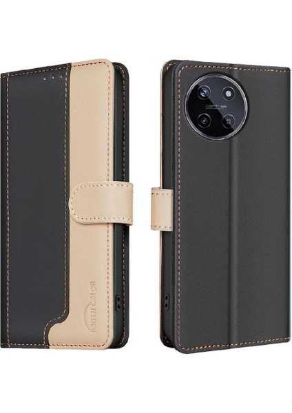 Realme 11 4g Için Flip Case Kickstand Flip Folio Darbeye Tpu Iç Kabuk (Yurt Dışından)