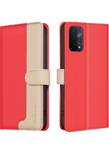 Oppo A74 5g Darbeye Dayanıklı Tpu Iç Kabuk Rfıd Engelleme Kartı Için Flip Case (Yurt Dışından)