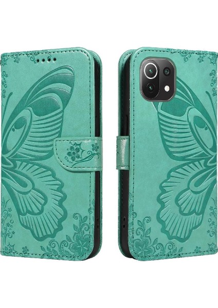 Kredi Kartı Yuvası ile Xiaomi 11 Lite Ayrılabilir El Kayışı Için Flip Case (Yurt Dışından)