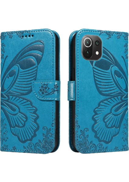 Kredi Kartı Yuvası ile Xiaomi 11 Lite Ayrılabilir El Kayışı Için Flip Case (Yurt Dışından)