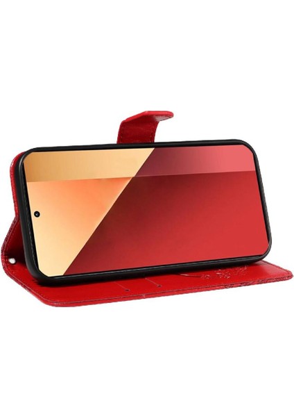 Xiaomi Redmi Not 13 Pro 4g Için Flip Case Kart ile Ayrılabilir El Kayışı (Yurt Dışından)