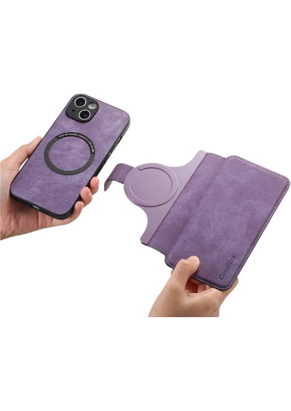 IPhone 15 Için Flip Case Cüzdan Retro Kart Standı Mıknatıs Koruyucu Malzeme (Yurt Dışından) fiyatları