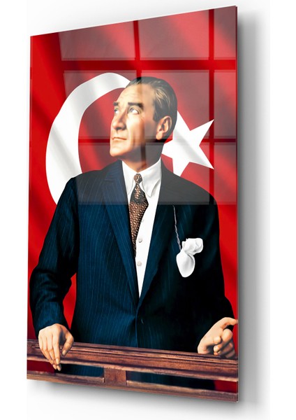 Atatürk Cam Tablo | Hediyelik, Dekoratif, Ofis, Mutfak