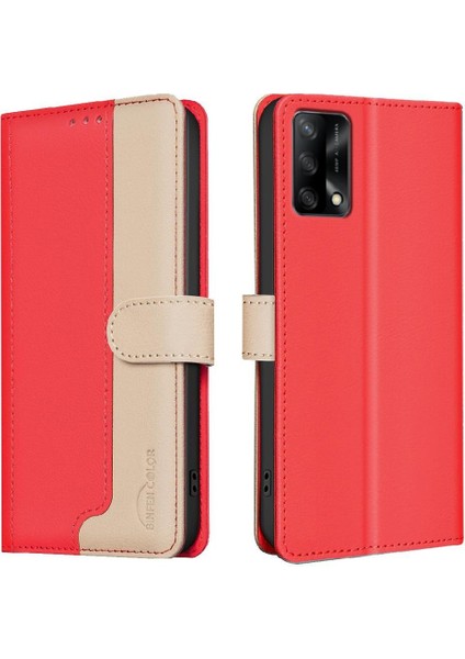 Oppo A74 4g Rfıd Engelleme Darbeye Tpu Iç Kabuk Kartı Için Flip Case (Yurt Dışından)