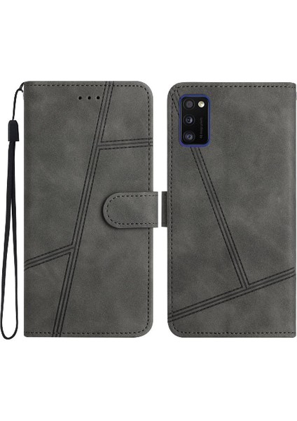 Samsung Galaxy Flip Cüzdan Pu Deri Tam Koruma Bilek Için Flip Case (Yurt Dışından)
