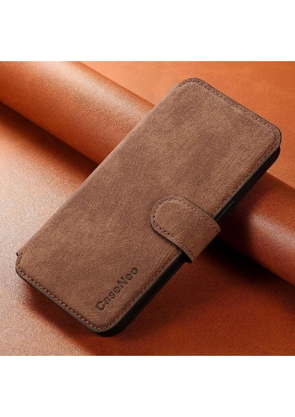 IPhone 15 Için Flip Case Pro Retro Kart Standı Cüzdan Mıknatıs Koruyucu (Yurt Dışından) modelleri